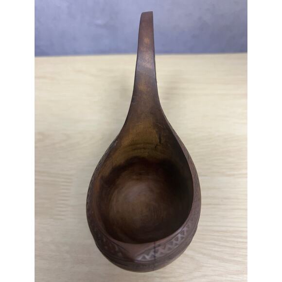 Yugoslavian Shepherd Ceremonial Wedding Cup, Hand Carved Wood, Folk Art … - Picture 3 of 7